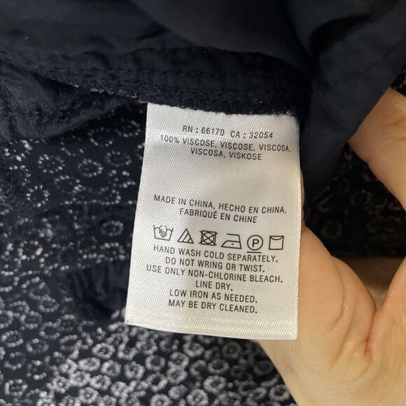 Anthropologie Ett Twa Track-Striped Joggers pants Flower Printed Black Small - Picture 10 of 11